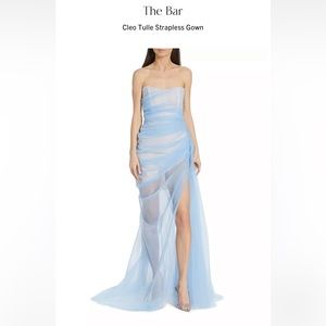 The Bar blue organza dress size 4 (small) worn only one time for pictures